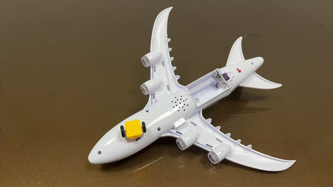 A380 Electronic Airplane Toy with Lights, Music & Bump-and-Go Action – Universal Wheel Model for Kids