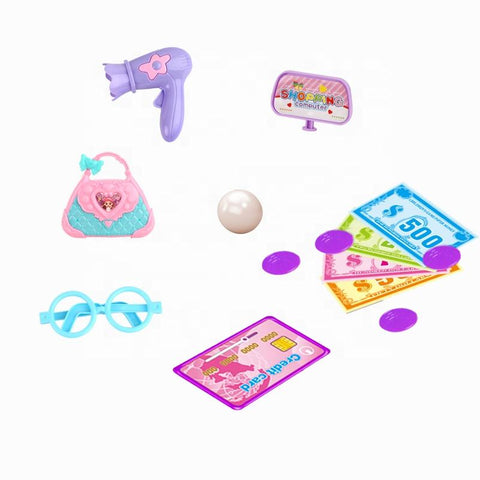Kids' Supermarket Cashier Playset – Plastic Role Play Toy