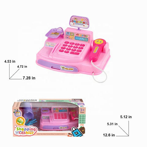 Kids' Supermarket Cashier Playset – Plastic Role Play Toy
