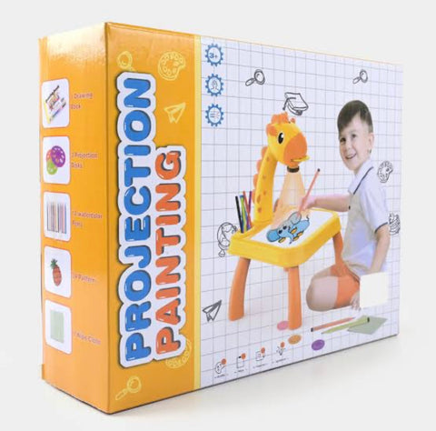Projection Painting LCD Drawing Tablet for Kids – Cartoon Art & Writing Pad with Projector