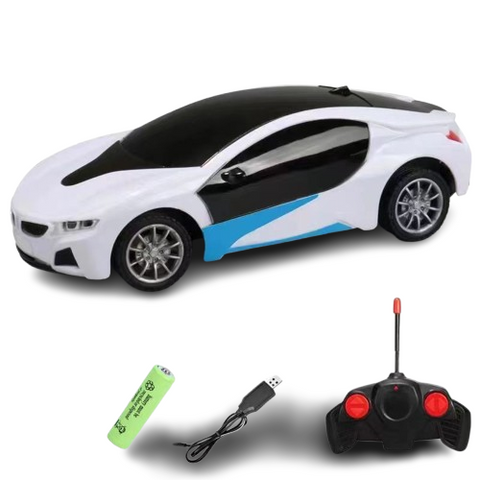 High-Speed RC Car with LED Lights – Racing Toy for Kids Rechargeable 2.4G