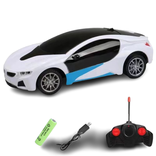 High-Speed RC Car with LED Lights – Racing Toy for Kids Rechargeable 2.4G