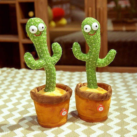 Dancing Cactus Toy – Talking, Singing & Mimicking Plush Doll (Unisex, Soft Cotton, Music Toy)
