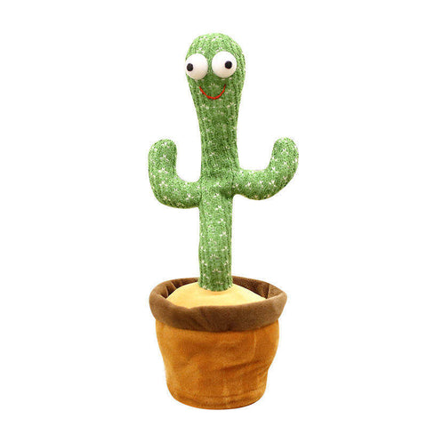 Dancing Cactus Toy – Talking, Singing & Mimicking Plush Doll (Unisex, Soft Cotton, Music Toy)