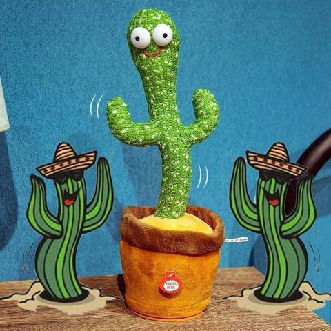 Dancing Cactus Toy – Talking, Singing & Mimicking Plush Doll (Unisex, Soft Cotton, Music Toy)