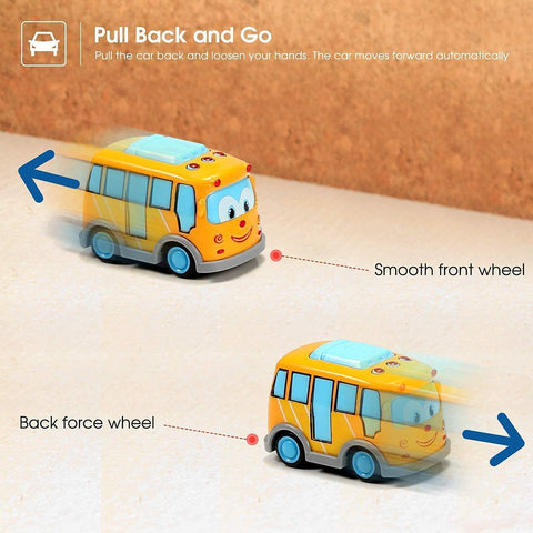 Q-Metal Pull-Back Vehicles Set – Educational Toy for Teaching Transportation